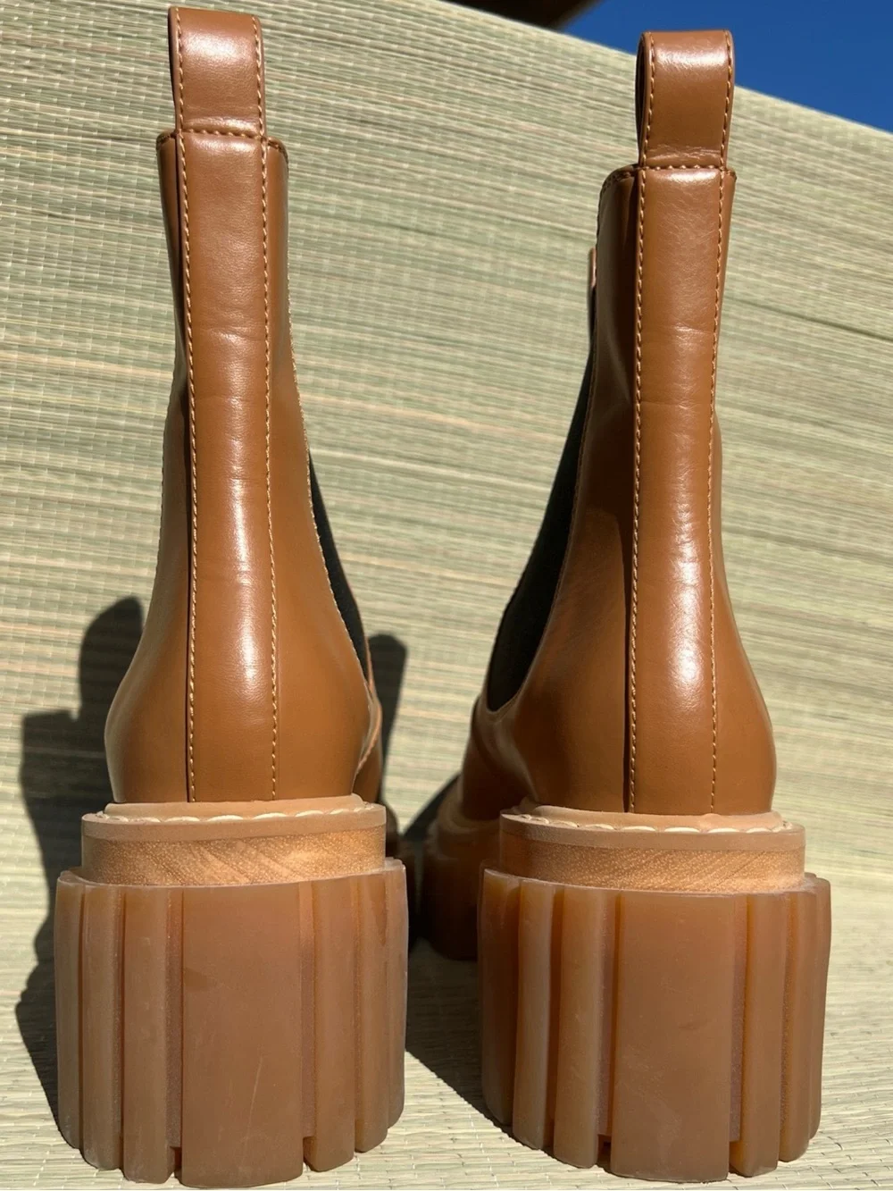 Stella McCartney Emilie Ankle Brown Platform Boots